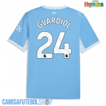 Camisa de time de futebol Manchester City Josko Gvardiol #24 Replicas 1º Equipamento 2026-27 Manga Curta